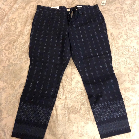 Gap Skinny Ankle Mid Rise Blue Pants - Picture 4 of 7